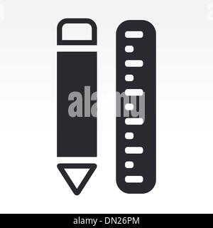 Vektor-Illustration Design-Werkzeuge-Ikone Stock Vektor