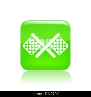 Vektor-Illustration von Einzelrennen Flaggensymbol Stock Vektor