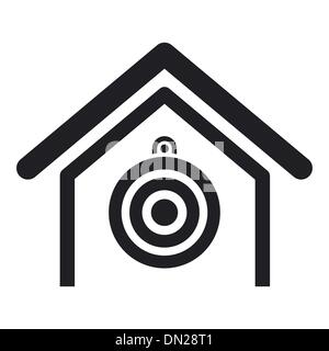 Vektor-Illustration der Einzelziel-Symbol Stock Vektor
