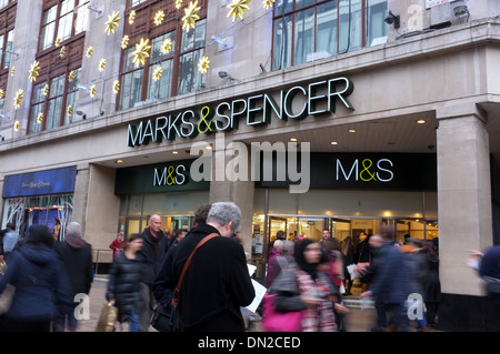 Mark & Spencer Ladengeschäft in Oxford street London uk 2013 Stockfoto