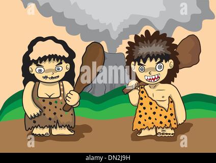 Steinzeit-Vektor Stock Vektor