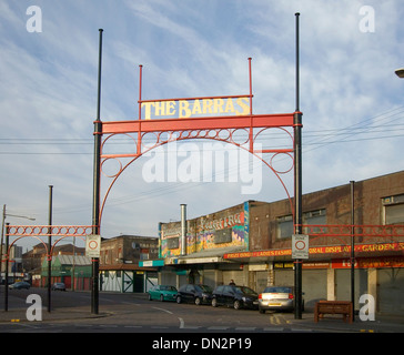 Barrasor Barrowland Glasgow mit Graffit eine Markthalle Stockfoto