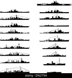 Kriegsschiff Stock Vektor