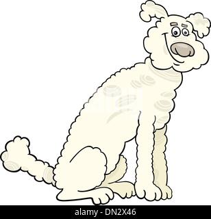 Pudel Hund Cartoon illustration Stock Vektor