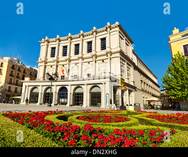 "Teatro Real" Opera House Plaza de Oriente Quadrat. Madrid. Spanien Stockfoto