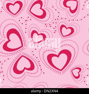 Nahtlose Muster mit Herz Stock Vektor
