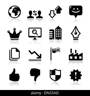 Web Internet Icons Set - Vektor Stock Vektor