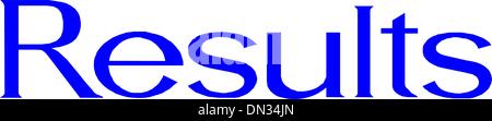 Ergebnisse Stock Vektor
