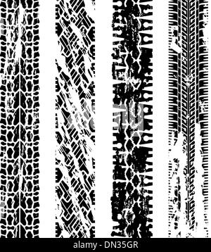 Vector Grunge Reifen druckt Stock Vektor