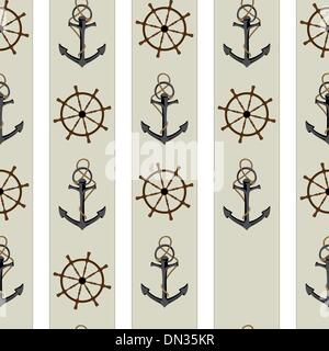 Marine-Muster Stock Vektor