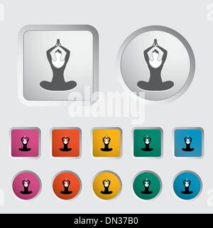 Yoga-Symbol. Stock Vektor