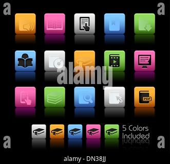 Buchen Sie Icons / / Color Box Stock Vektor