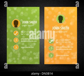 Visitenkarten-Set Stock Vektor