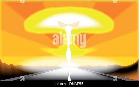 Am Ende der Straße Stock Vektor