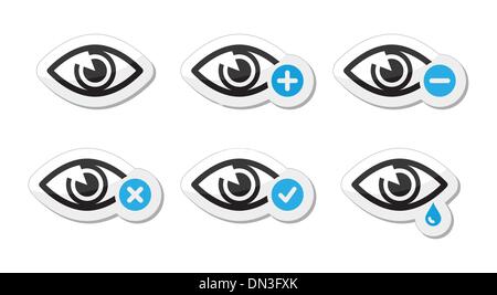Auge Symbole Visierung - Vektor Stock Vektor