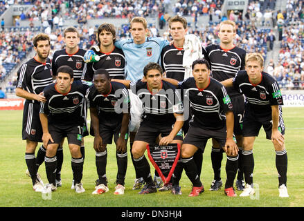 9. August 2006; Seattle, WA, USA; D.C. United-Team-Mitglieder stellen vor ihrer Ausstellung Fußball-Match gegen Real Madrid. Obligatorische Credit: Foto von Richard Clement/ZUMA Press. (©) Copyright 2006 von Richard Clement Stockfoto