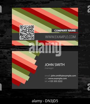 Visitenkarten-Set Stock Vektor