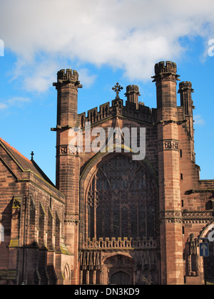 Chester Cathedral (Cathedral Church of Christ and the Blessed Virgin Mary), ein Wahrzeichen in Chester, England Stockfoto