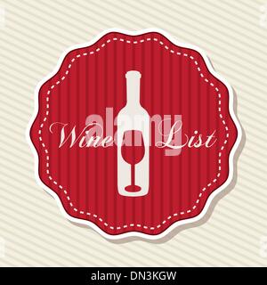 Weinetikett Stock Vektor