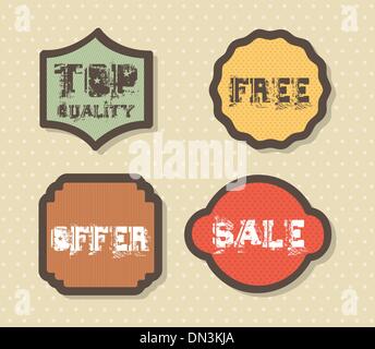 Vektor-Etiketten Stock Vektor