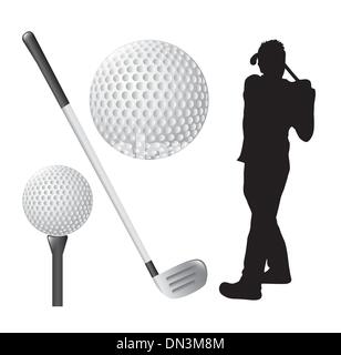 Golf-Abbildung Stock Vektor