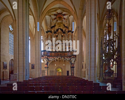 Wender-Orgel in der Kirche St. Severus, Erfurt, Thüringen, Deutschland Stockfoto