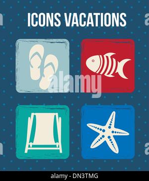 Ikonen-Urlaub Stock Vektor