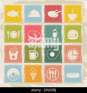 Essen-Symbole Stock Vektor