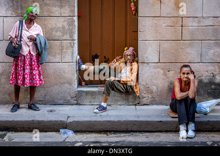 Straßenszene, Alt-Havanna, Havanna, Kuba Stockfoto