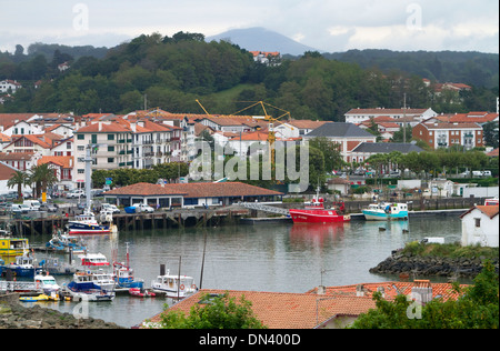 Hafen Sie in Saint-Jean-de-Luz in der baskischen Provinz Labourd, Südwest-Frankreich. Stockfoto