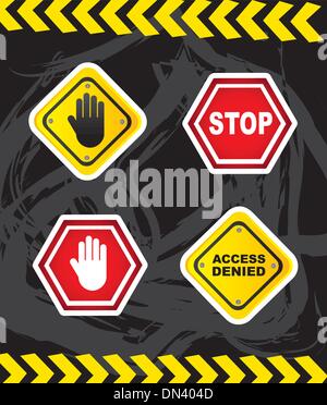 Stopp-Schilder Stock Vektor