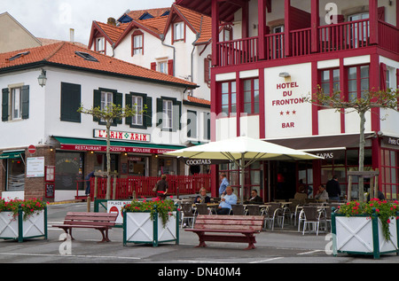 Hotel du Fronton in Bidart in der baskischen Provinz Labourd, Südwest-Frankreich. Stockfoto