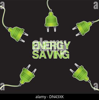 Energiesparen Stock Vektor