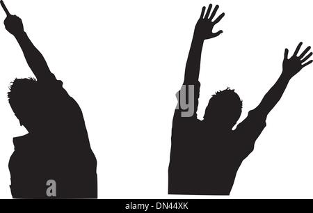 Silhouette-Männer Stock Vektor