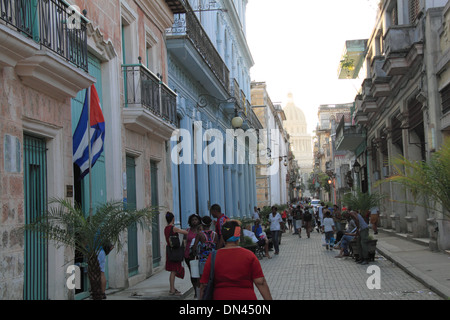 Calle Brasil (Teniente Rey), die Altstadt von Havanna (La Habana Vieja), Kuba, Karibik, Mittelamerika