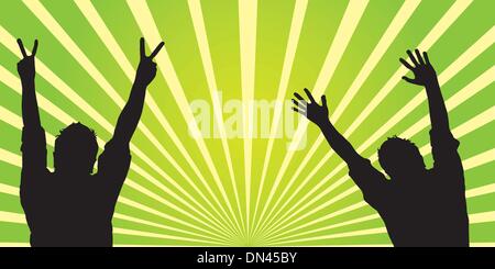 Silhouette-Männer Stock Vektor