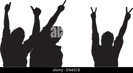 Silhouette-Männer Stock Vektor