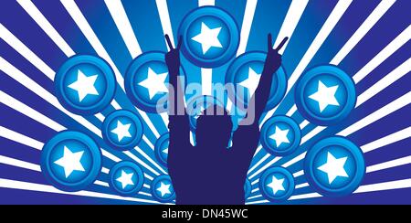 Silhouette-Männer Stock Vektor