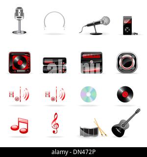 Musikalische Symbole Stock Vektor