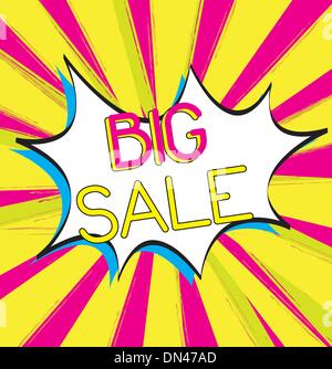 Big Verkauf Stock Vektor