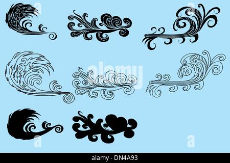 Tattoo tribal Welle Vektor-Kunst Stock Vektor