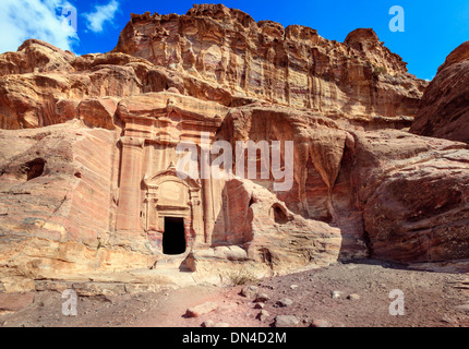 Alte Gräber in Petra, Jordanien Stockfoto