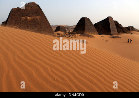 Die Pyramiden von Meroe, Sudan. Stockfoto