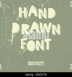 Hand gezeichnete Schrift mit Schatten. Vektor Stock Vektor