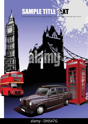 London Bilder Hintergrund. Vektor-illustration Stock Vektor