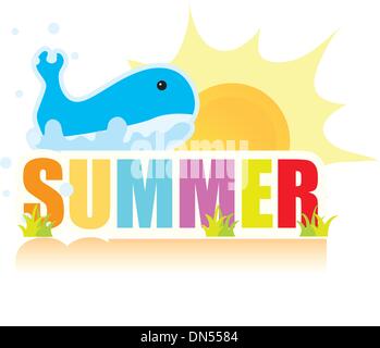 Sommer-Serie Hintergrund Stock Vektor