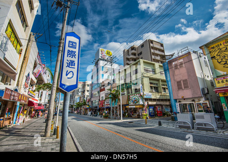 Naha, Japan International Street. Stockfoto