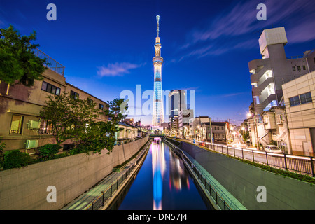 Tokyo, Japan Sumida Ward Stadtbild. Stockfoto