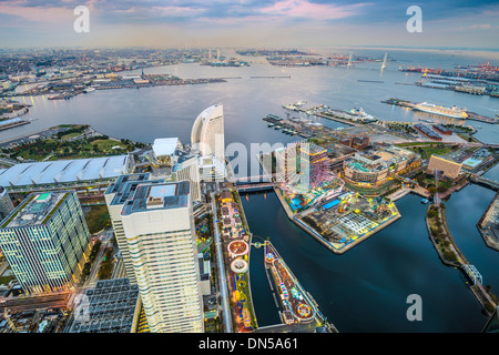 Yokohama, Japan im Minato Mirai Waterfront. Stockfoto