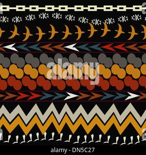 Nahtlose ethnische Muster. Tribal-Stil Stock Vektor